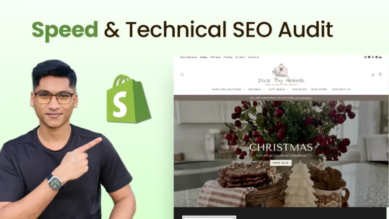 technical seo audit for decor by amanda a shopify store